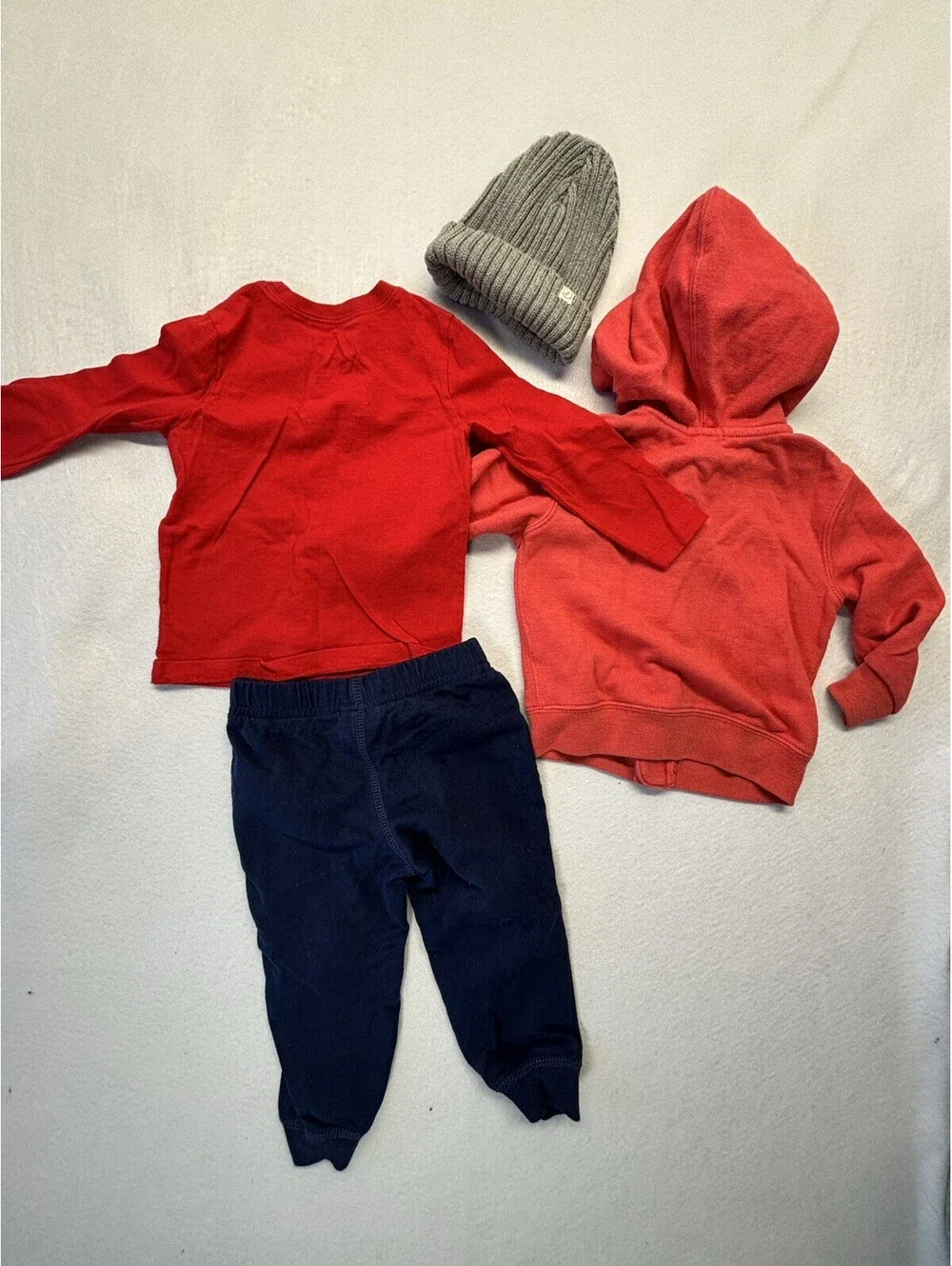 Toddler Boys 18M Clothing Bundle Polo Ralph Lauren Hoodie OshKosh Santa Shirt